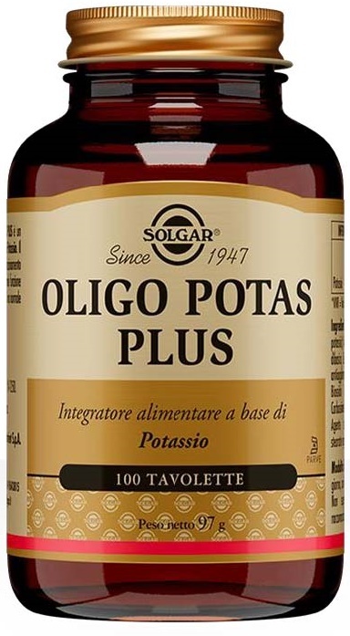 Solgar Oligo Potas Plus 100 Tavolette - Integratore A Base Di Potassio - Immagine 7