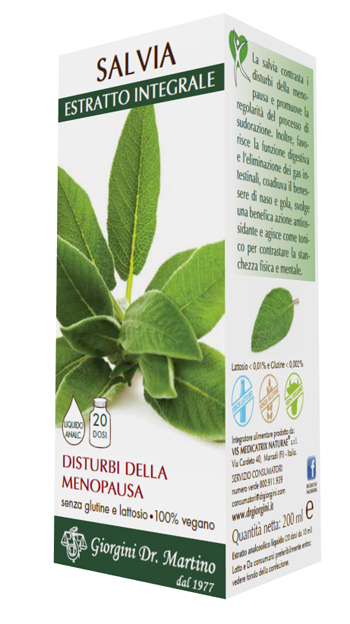 Dr. Giorgini Estratto Integrale Di Salvia Integratore Per La Menopausa 200Ml - Immagine 7