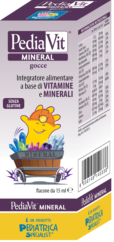 Pediatrica Pediavit Mineral Gocce 15 Ml - Immagine 2