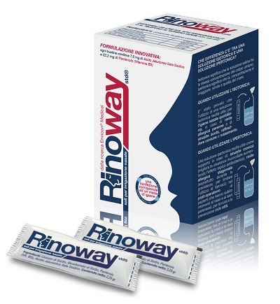 Rinoway Sali Isotonici per Lavaggio Nasale con Acido Ialuronico 30 Bustine - Envicon Medical - Immagine 6
