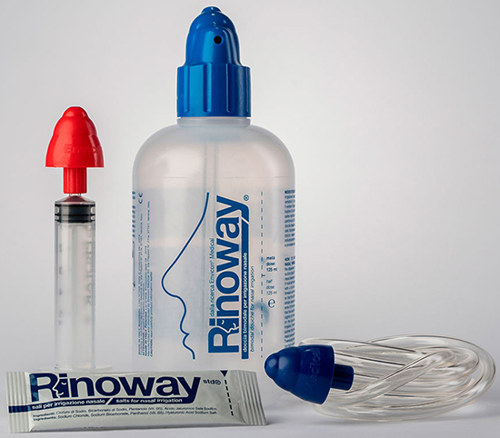Rinoway Doccia per Irrigazione Nasale + 15 Sali Isotonici 2,25 g - Envicon Medical - Immagine 6