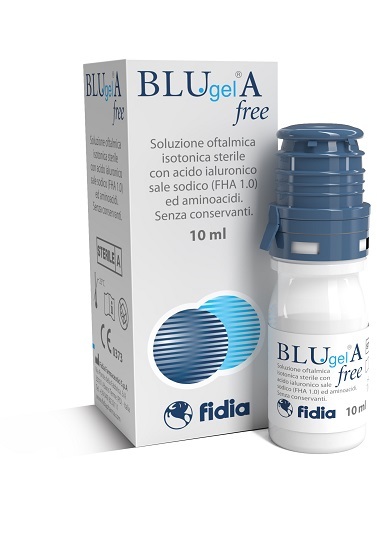Blu Gel A Free Soluzione Oftalmica Lubrificante con Acido Ialuronico 10ml - BLU GEL - Immagine 3