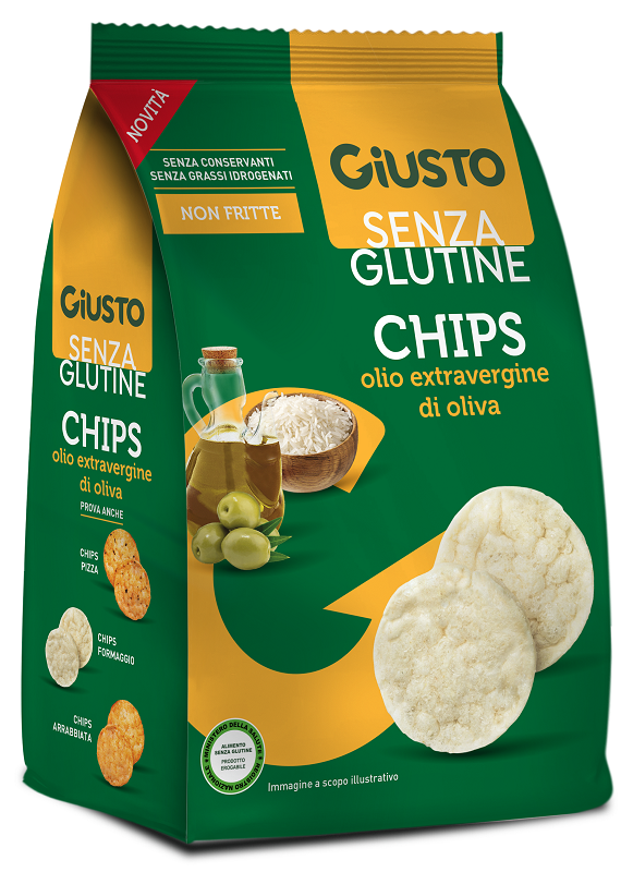 Giusto Senza Glutine Chips Olio Extravergine Di Oliva 40 G - Immagine 5