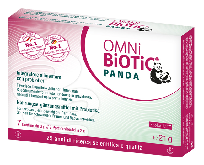 Institut Allergosan Integratore Omni Biotic Panda Probiotici, 7 Bustine - Immagine 5