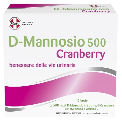 Matt Divisione Pharma D-Mannosio 500 Cranberry 12 Bustine - Immagine 4