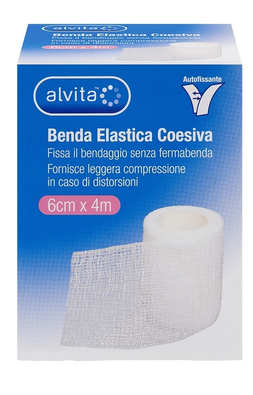 Alliance Healthcare Benda Elastica Coesiva Alvita 6X4, Per Fissaggio E Sostegno - Immagine 5