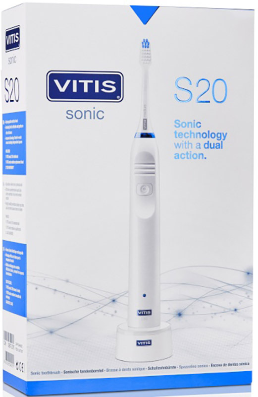DENTAID Vitis Sonic S20 - Spazzolino Elettrico Sonico Ricaricabile 3 Modalità di Spazzolamento per Denti e Gengive Sensibili - Immagine 8