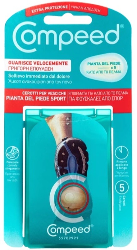 Compeed - Cerotti Per Vesciche Pianta Piede Sport - 5 Pezzi - Immagine 5
