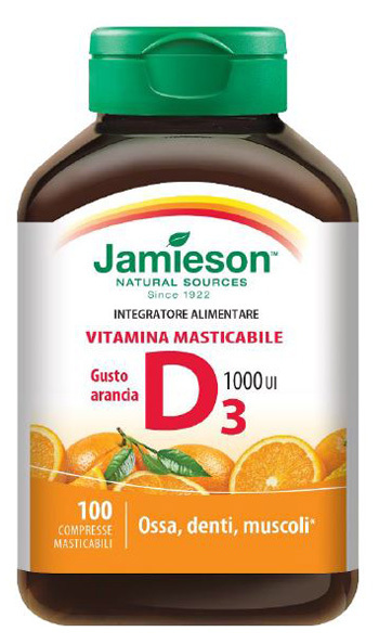 Biovita Jamieson Vitamina D Masticabile Arancia 100 Compresse - Immagine 5