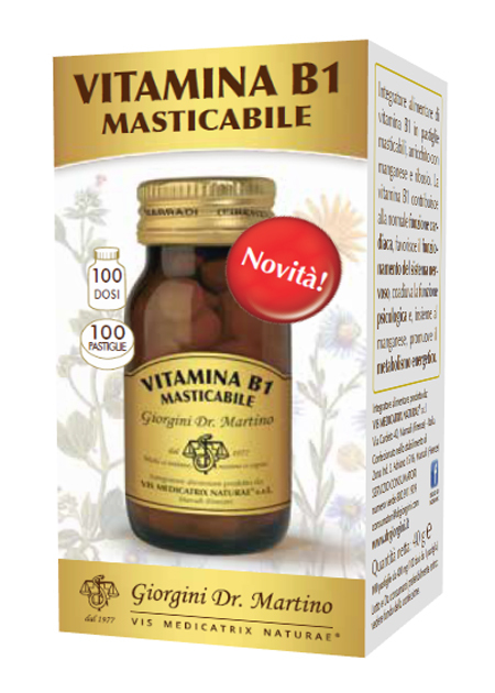 Vitamina Dr. Giorgini Vitamina B1 Masticabile 100 Pastiglie Pz Bambino - Immagine 4