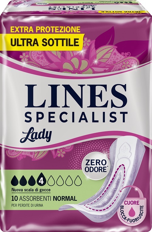 Lines Pannolone Sagomato Specialist Normal 10 Pezzi - Immagine 4