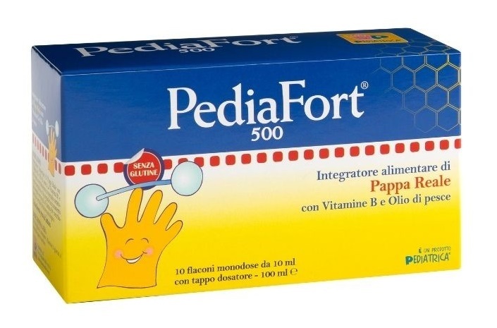 Pediafort 500 - Integratore Per Bambini Multivitaminico 10 Flaconcini - Immagine 6