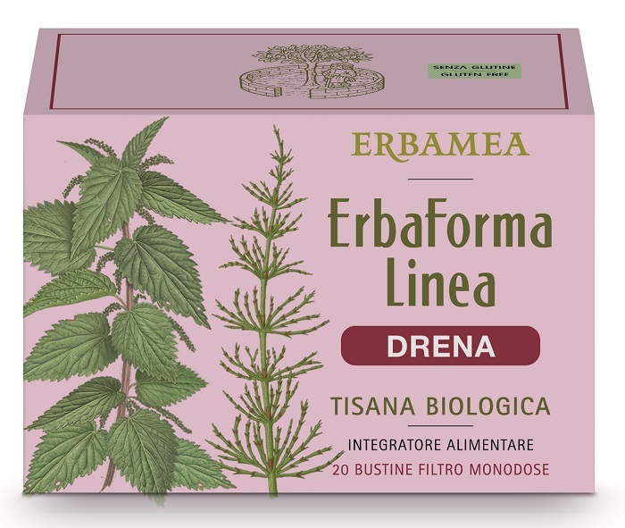 Erbamea Erba Forma Linea Drena Tisana Integratore Drenante 20 Bustine - Immagine 3