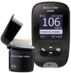 Accu-Chek Chiara/Chiaro Kit Glucometro Accu Chek Guide Mg/Dl + Pungidito Fastclix - Immagine 5