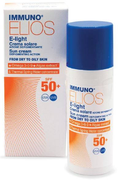 MORGAN Crema Solare Viso 50+ SPF Depigmentante Immuno Elios E-Light Protezione Molto Alta 40 ml - Immagine 4