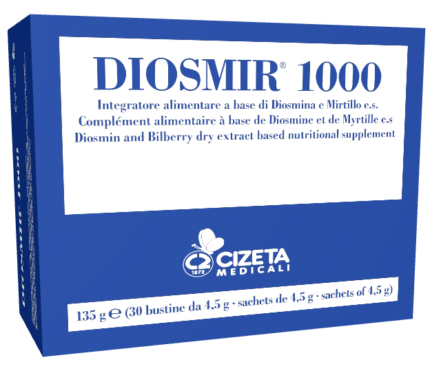 Cizeta Medicali Diosmir 1000 Integratore Per Il Microcircolo 30 Bustine - Immagine 4
