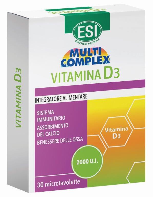 Esi Multi Complex Vitamina D3 - Integratore Di Vitamina D 30 Microtavolette - Immagine 5