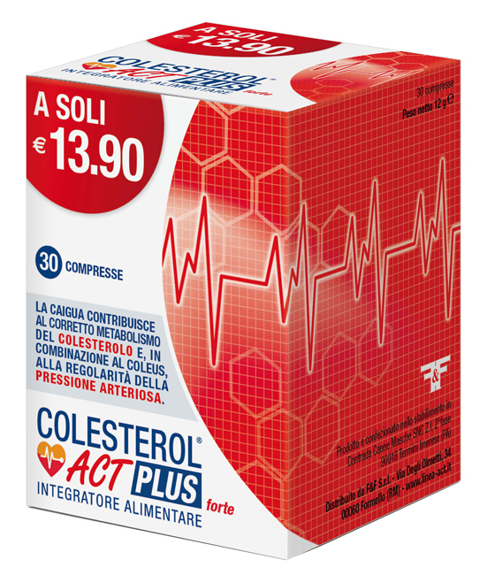F&F Rosso Colesterol Act Plus Forte 30 Compresse - Immagine 6
