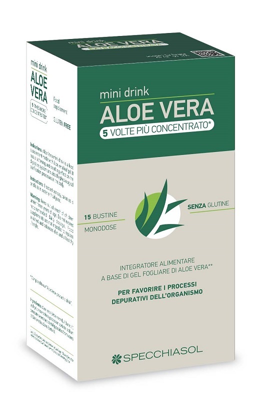 Specchiasol Aloe Vera Mini Drink 15 bustine - integratore per il benessere gastrointestinale - Immagine 7
