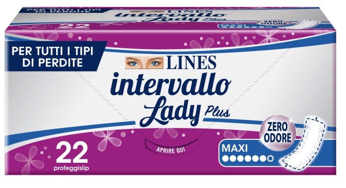 Lines Proteggislip Intervallo Lady Plus Zero Odore, 22 Pezzi - Immagine 3