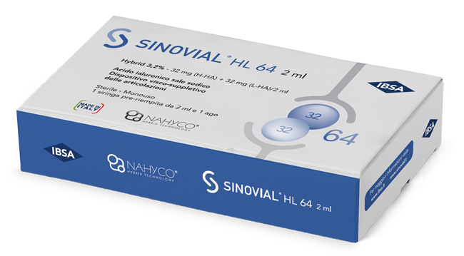 Sinovial Siringa Intra Articolare Hl 64 Acido Ialuronico Sale Sodico 3,2% 32 Mg H Ha + 32 Mg H La/2 Ml 2 Ml - Immagine 8