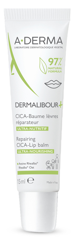 A-Derma Dermalibour+ Cica Lippenbalsam 15 Ml Balsamo - Immagine 5