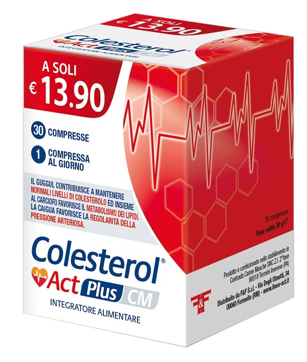 F&F Integratore Colesterol Act Plus Cm Colesterolo, 30 Compresse - Immagine 8