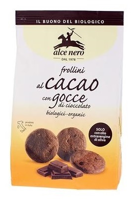 Alce Nero Nero Frollino Al Cacao Con Gocce Di Cioccolato Bio 300 G - Immagine 3