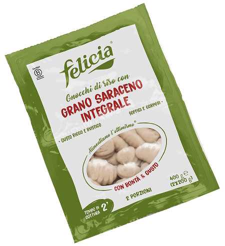 FELICIA BIO Gnocchi di Riso con grano saraceno integrale senza glutine 400 gr - Immagine 3