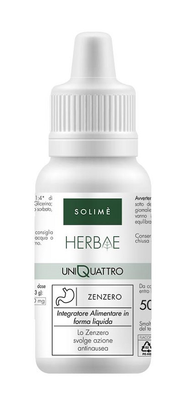 Solimè Solime Uniquattro Zenzero Gocce 50 Ml Antinausea - Immagine 4