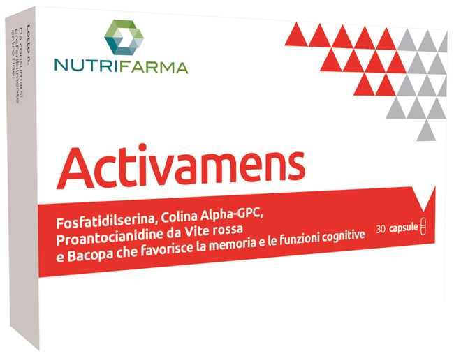 Aqua Viva Rossa Integratore Activamens Memoria E Funzioni Cognitive, 30Cps - Immagine 4