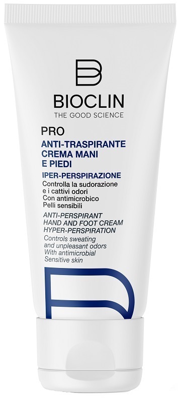 Bioclin Unisex Crema Pro Anti-Traspirante Mani E Piedi 50Ml - Deodorante - Immagine 2