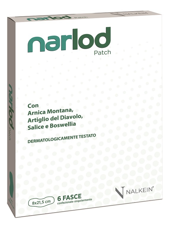 Nalkein Narlod Cerotti Per Dolori Muscolari E Articolari 6 Fasce 8X21,5 Cm (Ex Nardol Cerotti) - Immagine 5