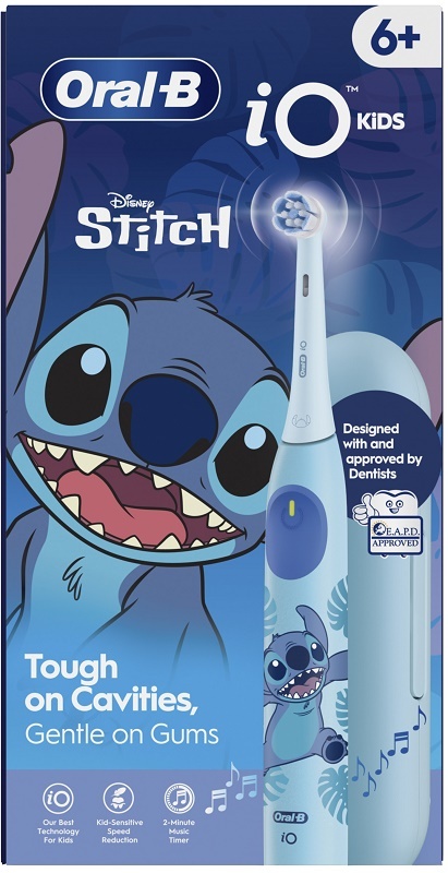 Oral-B iO Kids 6+ Spazzolino Elettrico Stitch Disney - Morbido - Rosa - Immagine 3