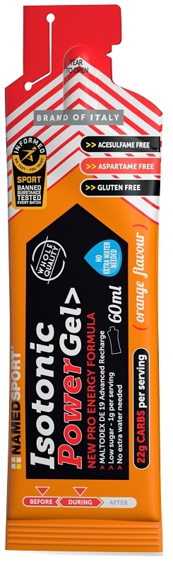 NAMED SPORT ISOTONIC POWER GEL 60 ML Arancio - Immagine 4