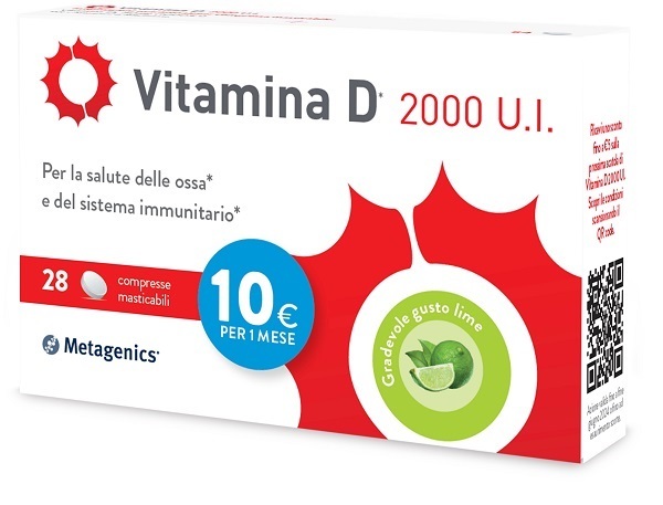 Metagenics Vitamina D 2000Ui 28 Compresse Masticabili - Immagine 3