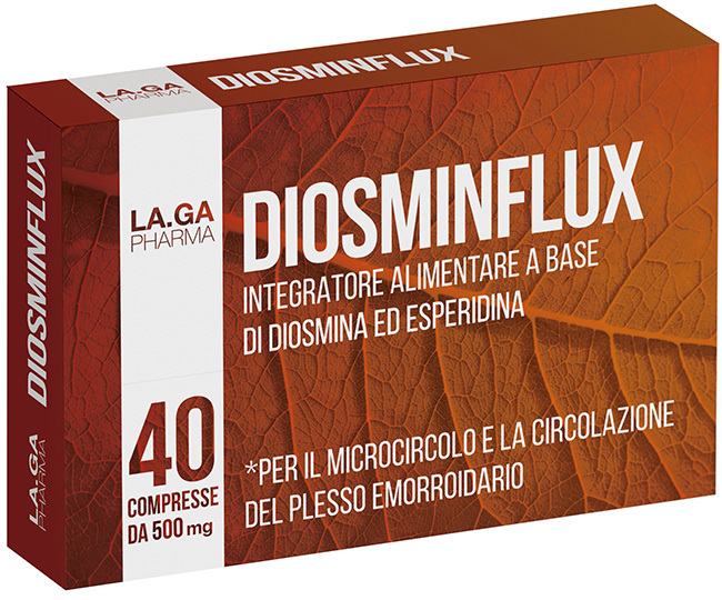 Laga Pharma Diosminflux Integratore Per Circolazione E Microcircolo 40 Compresse - Immagine 4