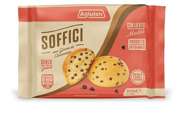 Agluten Soffici Gocce Di Cioccolato Per Merenda Senza Glutine 4X50g - Immagine 5
