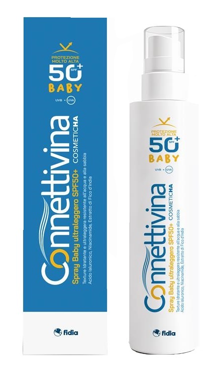 Connettivina Spray Baby Solare Ultraleggero SPF 50+ Resistente all'Acqua Protezione UVA UVB 180 ml - Connettivina - Immagine 6