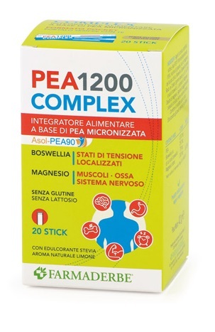 Farmaderbe Srl Integratore Pea Complex 1200 Con Boswellia, 20 Stick - Immagine 5