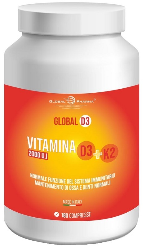 Global Pharma Global D3 Integratore Per Ossa E Sistema Immunitario 180 Compresse - Immagine 7