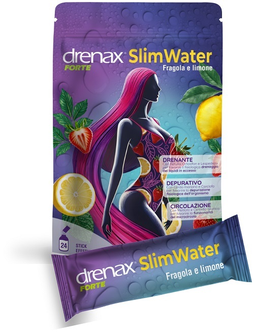 Drenax Forte Slim Water Fragola E Limone 24 Bustine - Immagine 8
