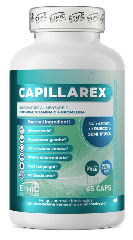 Capillarex 45 Capsule - Integratore per il microcircolo e la circolazione venosa - Immagine 6