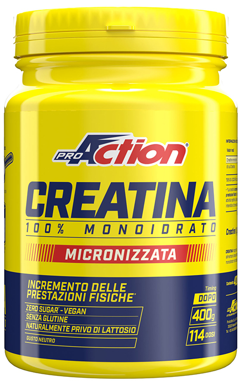 Proaction Creatina 400 G Senza Glutine Naturalmente Privo Di Lattosio - Immagine 4