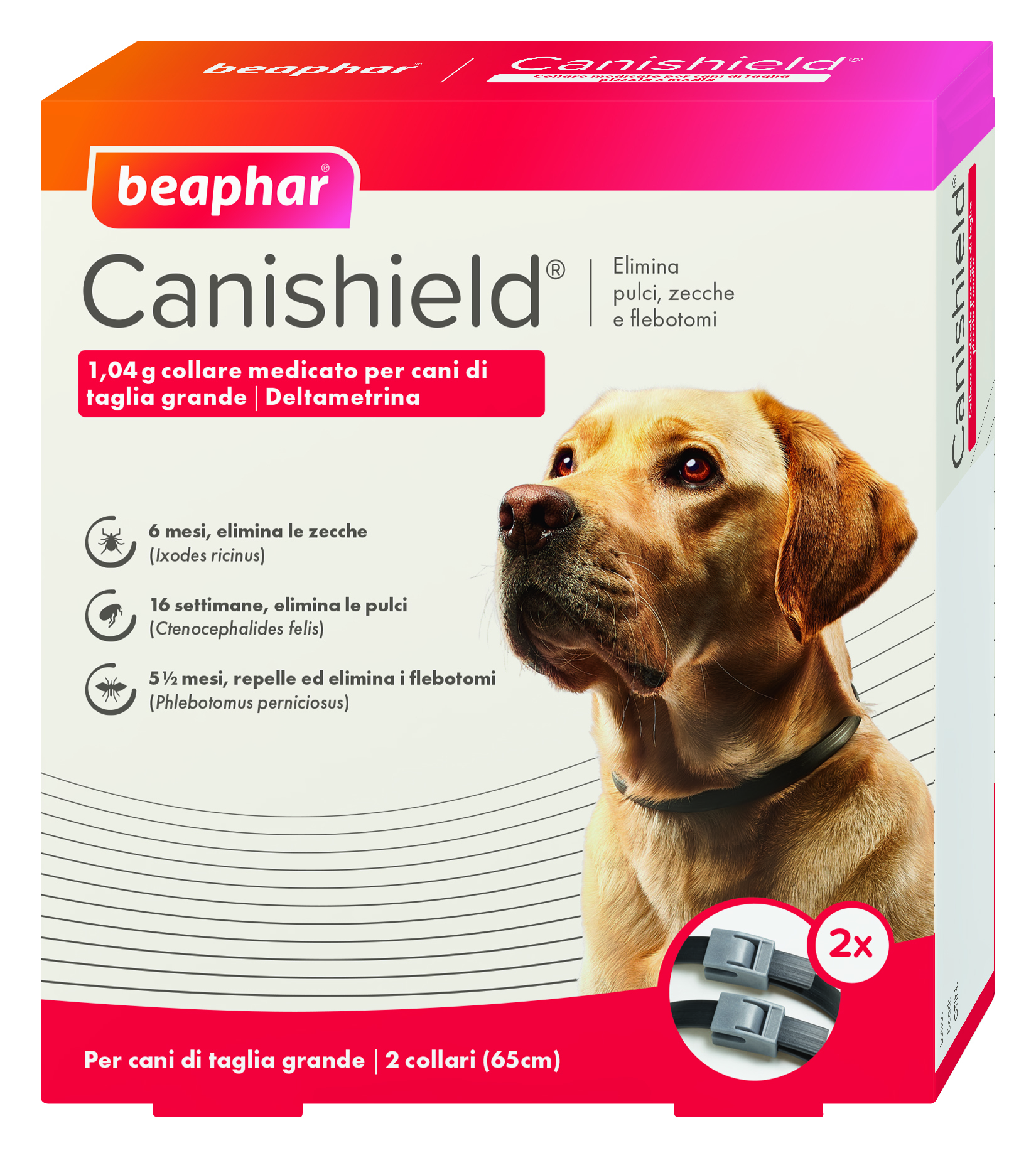 BEAPHAR Canishield - 2 Collari Antiparassitari 65 cm - Immagine 4