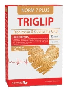 Dietmed Rosso Triglip Norm 7 Plus Colesterolo Fitosteroli E Riso 30 Compresse - Immagine 5