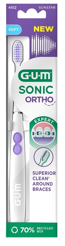 Gum Sonic Ortho Spazzolino Elettrico Per Apparecchio Setole Soft - Immagine 6