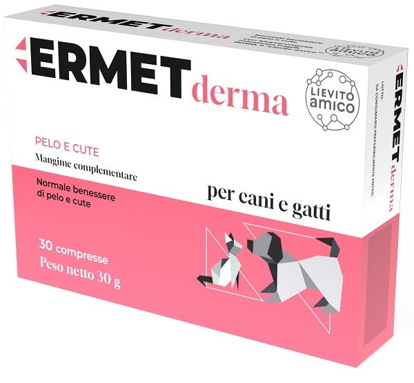 Ermet Derma Pelo e Cute Integratore per Cani e Gatti 30 Compresse - Immagine 5