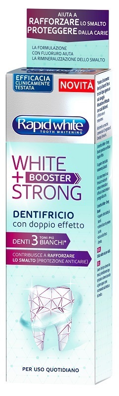 Rapid White Bianchi White+Booster Strong Dentifricio Sbiancante 75 Ml - Immagine 4