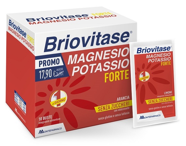 Briovitase Magnesio Potassio Forte Integratore Per Stanchezza Senza Zuccheri 30 Buste - Immagine 7